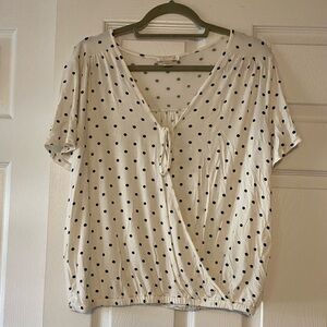 Finn & Grace polka dot top